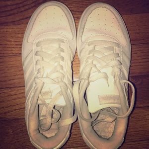 All White Kids adidas sneakers